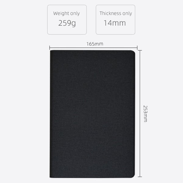 Blackview Tab 11 SE skinnveske i business-stil - Grå
