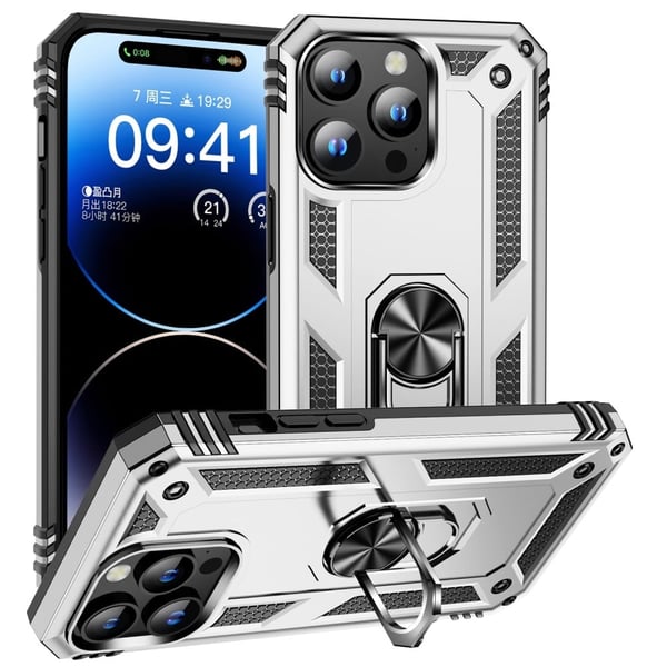 Bofink Combat iPhone 15 Pro Etui - Sølv