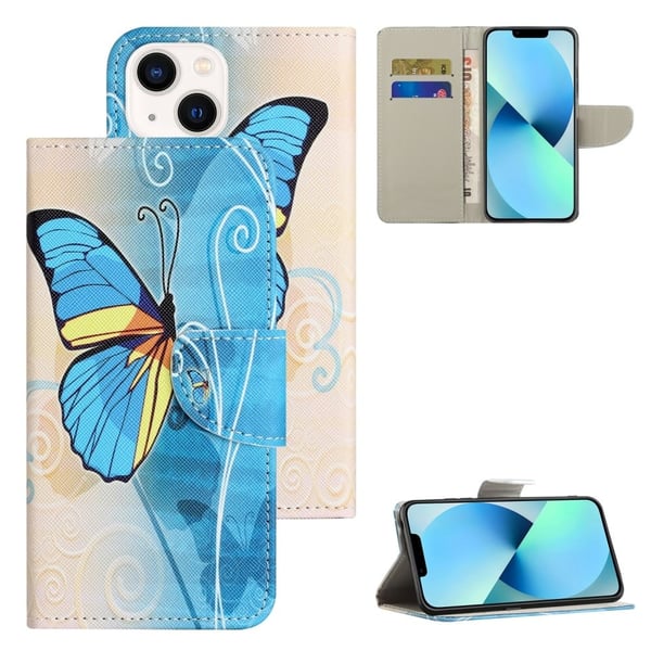 Wonderland iPhone 15 Plus flip etui - Sommerfugl