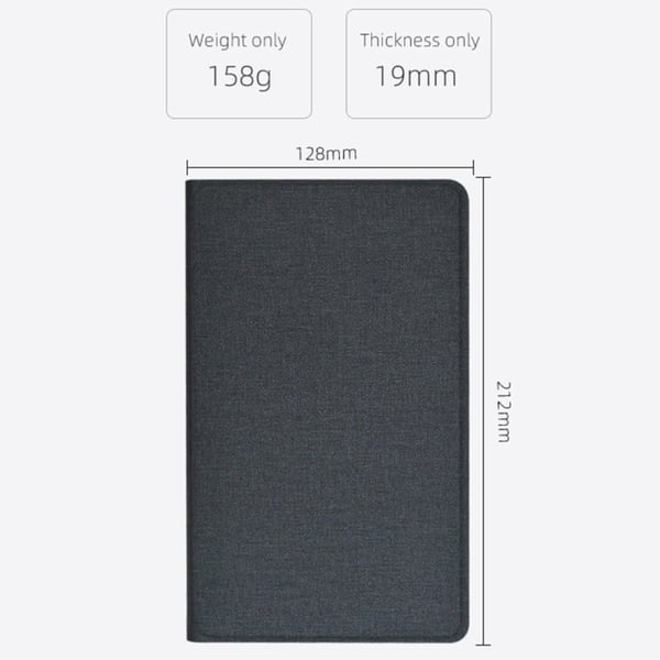 Blackview Tab 12 skinnveske i business-stil - Blå