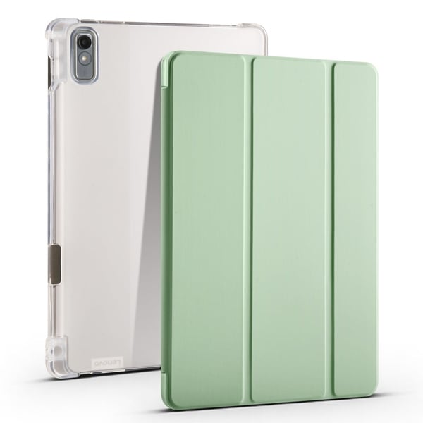 Tri-fold skinnstativveske for Lenovo Tab P11 (2. generasjon) - Matcha Grønn
