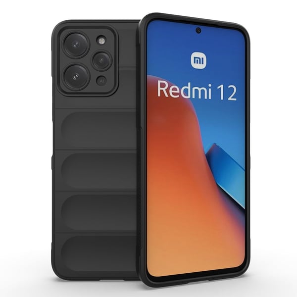 Deksel med mykt grep for Xiaomi Redmi 12 - Svart