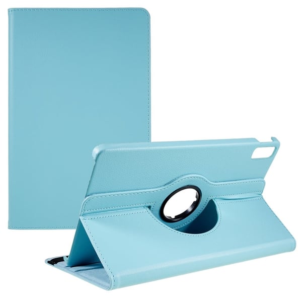 Lenovo Tab P11 (2. generasjon) flip-etui i skinn med elastisk bånd - Babyblå