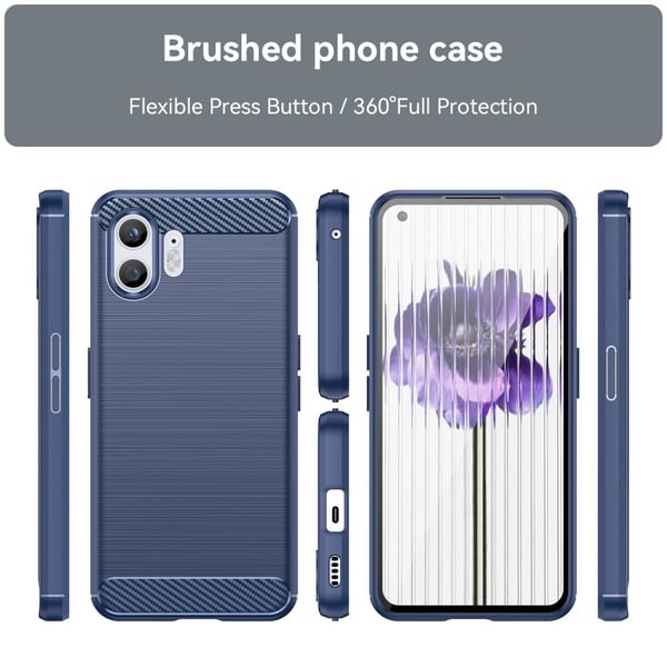 Carbon Flex Suojakotelo Nothing Phone (2) - Sininen