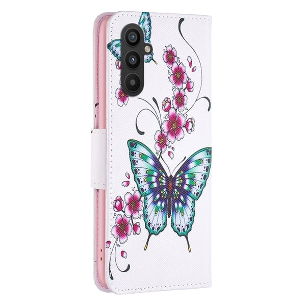 Wonderland Samsung Galaxy A25 Läppäkotelo - Peach Blossom And Butterflies