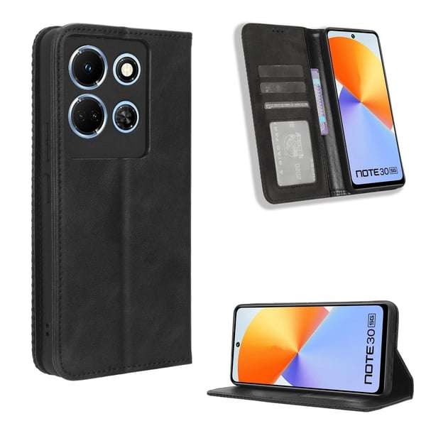 Bofink Vintage Infinix Note 30 Læretui - Svart