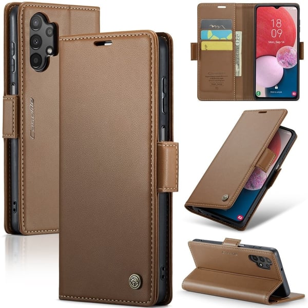 CaseMe Samsung Galaxy M13 5G / A13 4g / A13 5g / A04s / A04 Smooth Etui - Brun