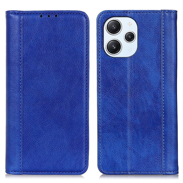 Äkta läder Xiaomi Redmi 12 fodral med magnetisk stängning Äkta läder Xiaomi Redmi 12 fodral med magnetisk stängning