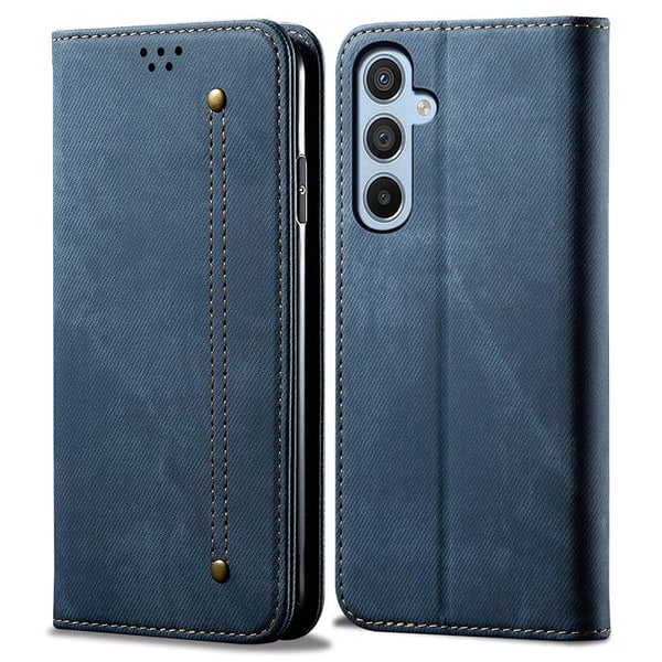 Jeans Samsung Galaxy A25 Flippetui - Blå