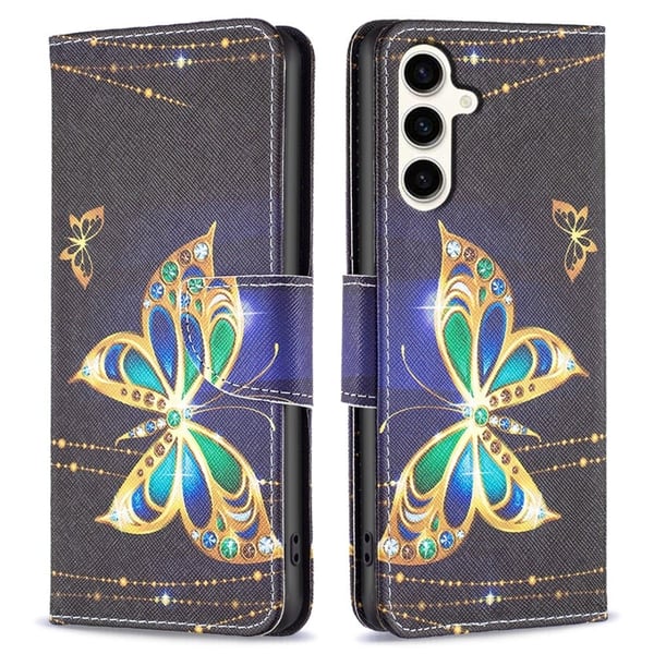 Wonderland Samsung Galaxy S23 Fe Flippetui - Jewelry Sommerfugl