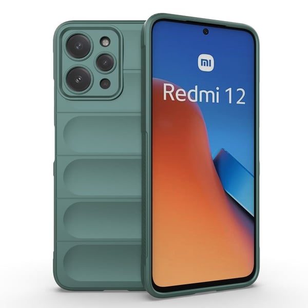 Deksel med mykt grep for Xiaomi Redmi 12 - Grønn