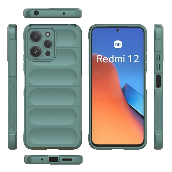 Deksel med mykt grep for Xiaomi Redmi 12 - Grønn