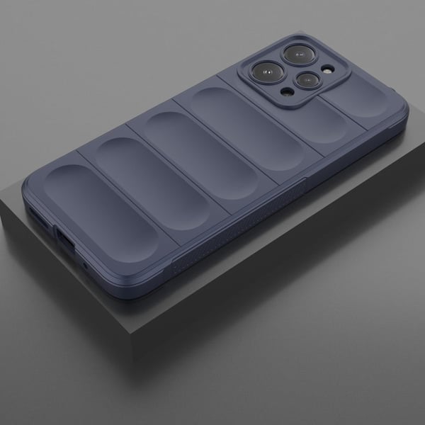 Blødt grebsformet cover til Xiaomi Redmi 12 - Blå