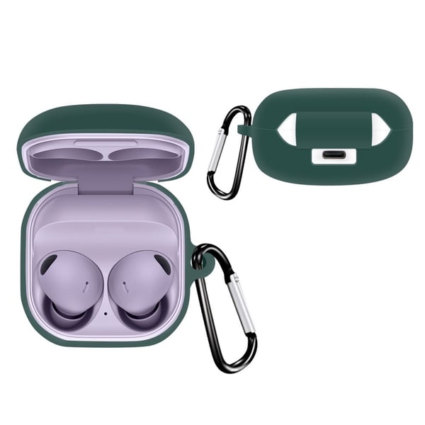 Samsung Galaxy Buds2 Pro / Buds Pro / Live enkelt silikondeksel med spenne - Rød