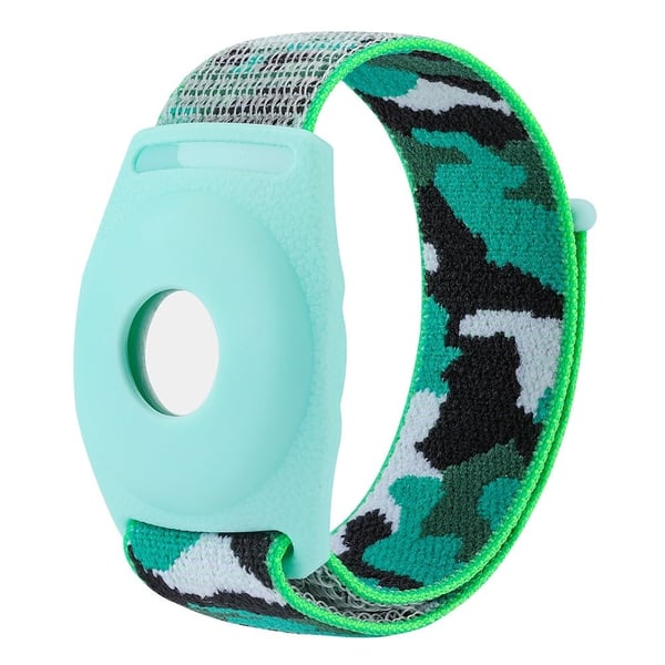 AirTags nylonrem og cover til voksne - Mørkegrøn Camouflage AirTags nylonrem og cover til voksne - Mørkegrøn Camouflage