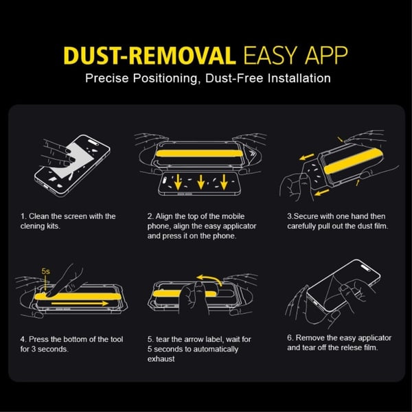 iPhone 11 Pro / Xs / X tempered glass screen protector with tool