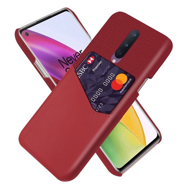 Bofink OnePlus 8 Kort Cover - Rød