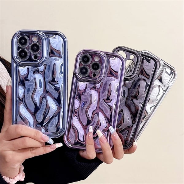 iPhone 14 Pro Maxin meteoriittityylinen galvanointisuojus - Hopea