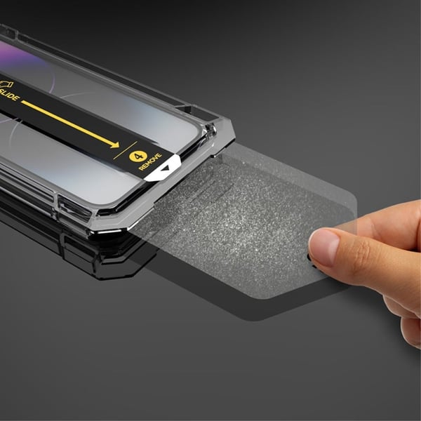 iPhone 12 Pro Max tempered glass screen protector with tool