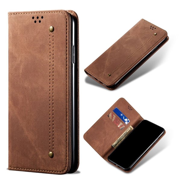 Jeans OnePlus 8 Pro Flip case - Kaffe