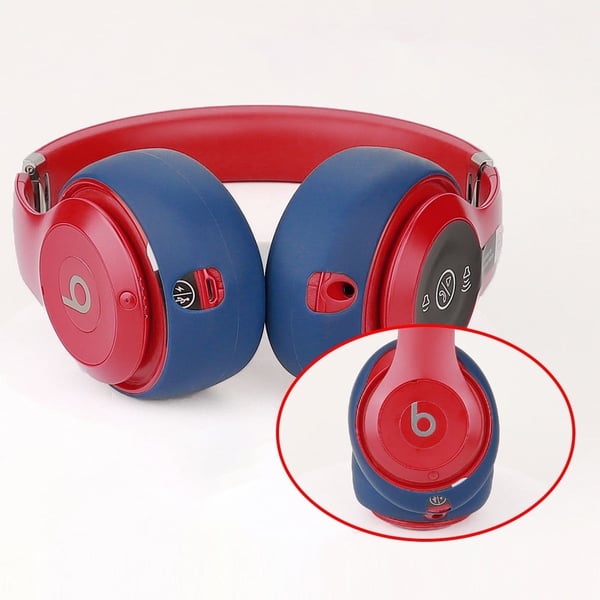 1 par Beats Studio 3 silikonøreputer - Mørkeblå