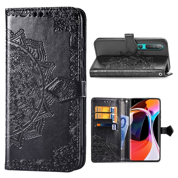 Mandala Xiaomi Mi 10 Pro Flip etui - Sort
