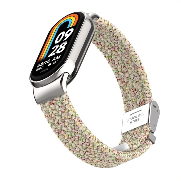 Nylon elastisk flettet stil stropp for Xiaomi Smart Band 8 - Stjernelys