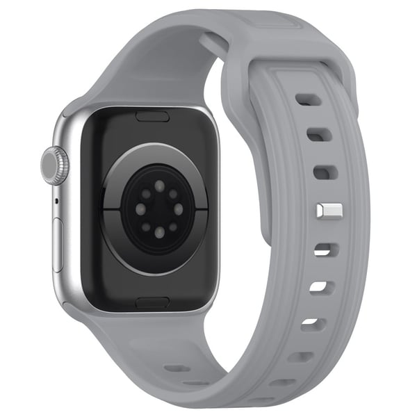 Apple Watch Series 8 (41 mm) silikonrem - Lysegrå