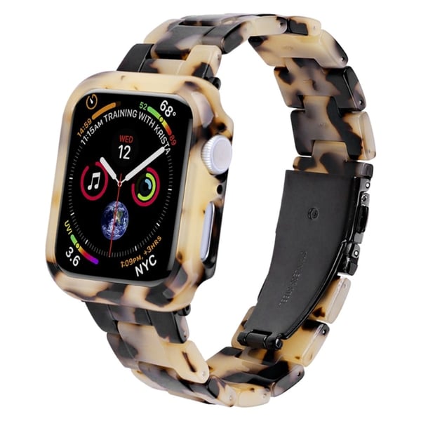 Apple Watch SE 2022 (44mm) / SE / 6 / 5 / 4 harpiksrem med cover - Ko-Mønster
