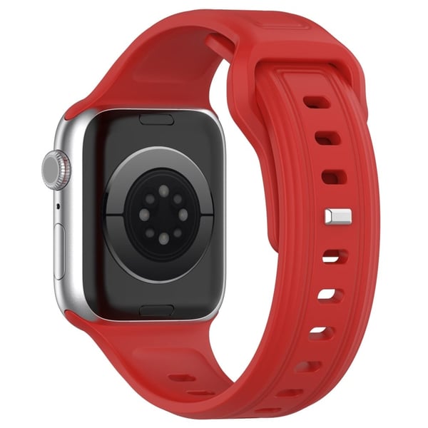 Apple Watch Series 8 (41 mm) silikonrem - Rød