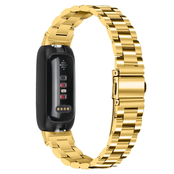 Fitbit Inspire 3 rem i rustfrit stål med perler - Guld