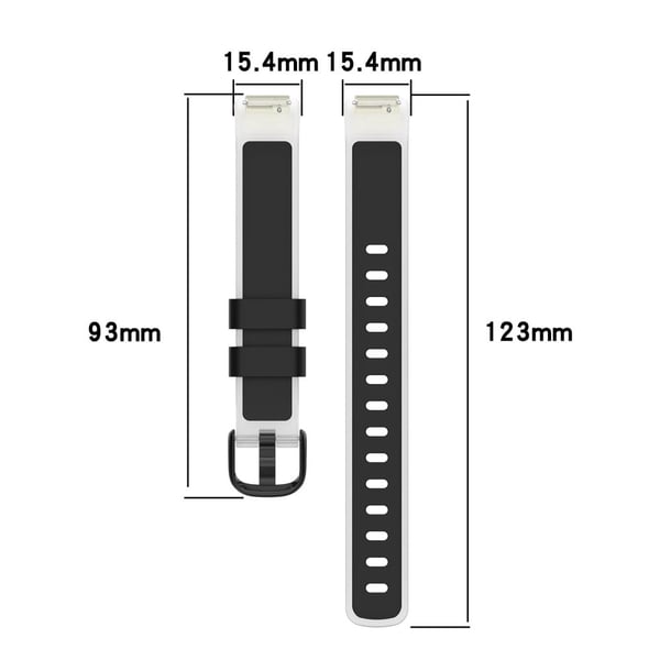 Fitbit Inspire 3 dobbeltfarvet silikonestrop - Transparent / Lysegrå