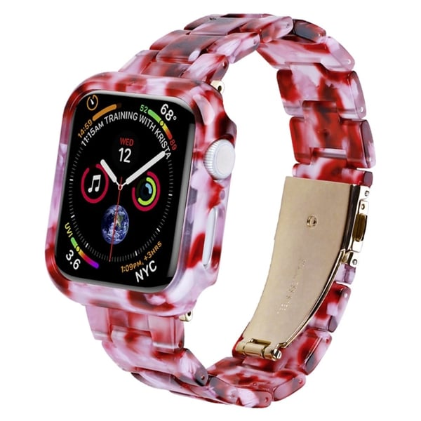 Apple Watch Series 8 (41 mm) harpiksrem med deksel - Fersken