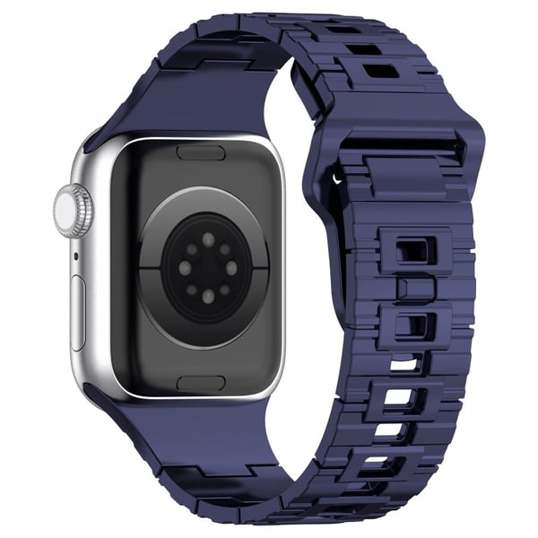 Apple Watch Series 8 (45 mm) / Watch Ultra galvanisert silikonrem - Blå