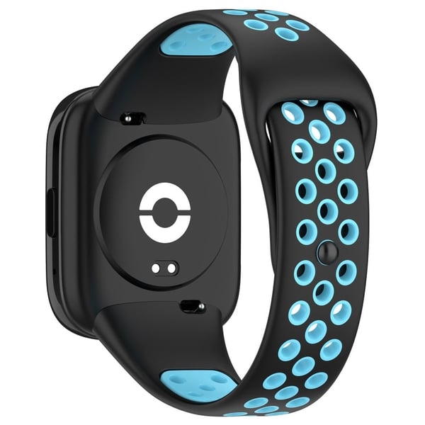 Xiaomi Redmi Watch 3 / Lite 3 / 3 Active silikonrem med to farger - Svart / Blå