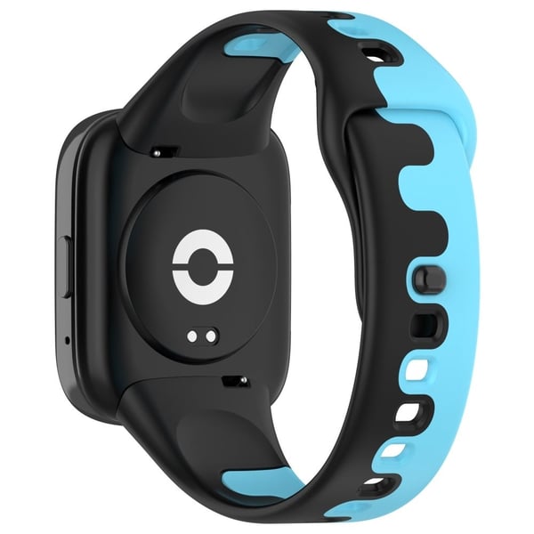 Xiaomi Redmi Watch 3 Active / Lite 3 spleising farge silikon stropp - Svart / Blå