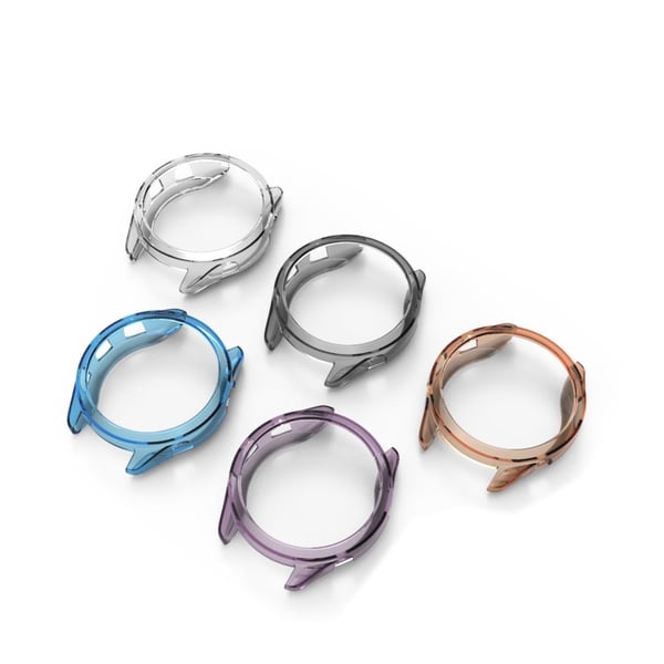 Garmin Forerunner 265S genomskinligt ramskydd - Transparent Orange