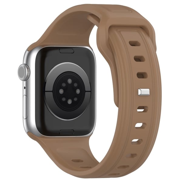 Apple Watch Series 8 (41mm) silikonerem - Brun Apple Watch Series 8 (41mm) silikonerem - Brun