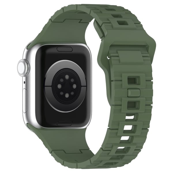 Silikonrem til Apple Watch Series 8 (41 mm) - Mørkegrønn