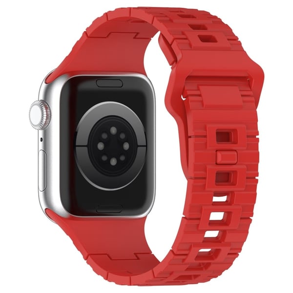 Silikonrem til Apple Watch Series 8 (45 mm) / Watch Ultra - Rød