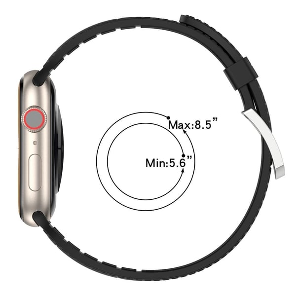 Apple Watch Series 8 (45 mm) / Watch Ultra kul silikonrem med tekstur - Lyserosa