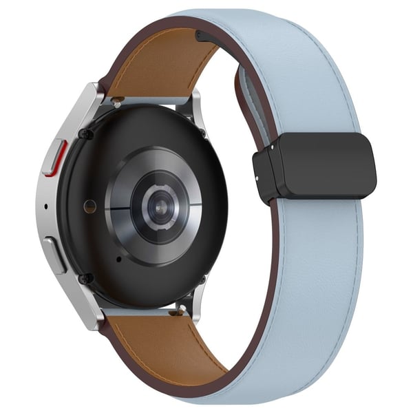 22 mm ekte lærrem for Huawei og Samsung-klokke - Himmelblå 22 mm ekte lærrem for Huawei og Samsung-klokke - Himmelblå