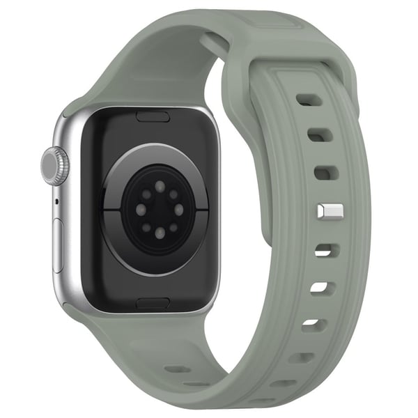 Apple Watch Series 8 (45 mm) / Watch Ultra silikonrem - Grågrønn