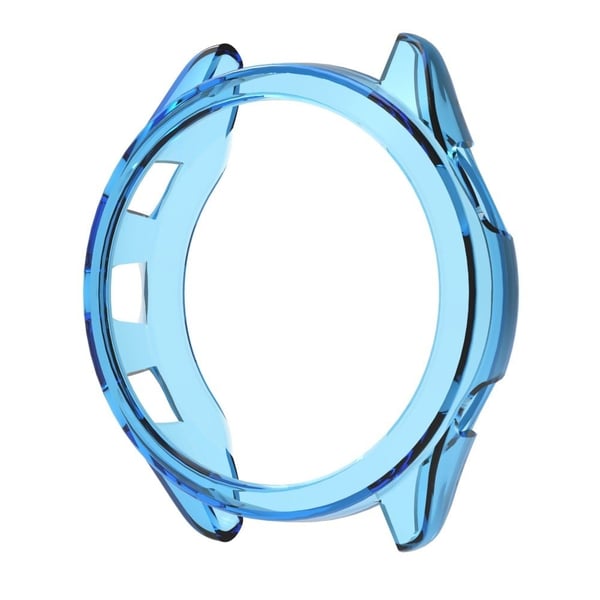 Garmin Forerunner 965 cover med klar ramme - Gennemsigtig Blå