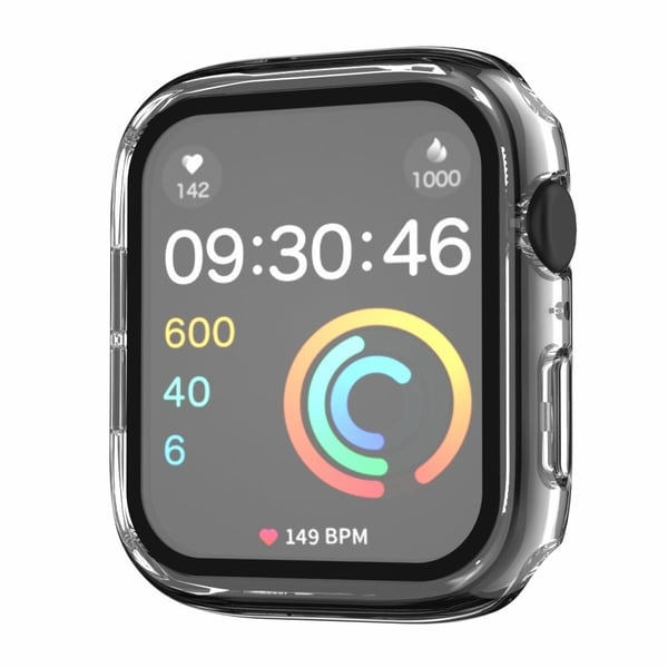 Apple Watch Series 8 (45 mm) beskyttelsesdeksel med herdet glass - Gjennomsiktig