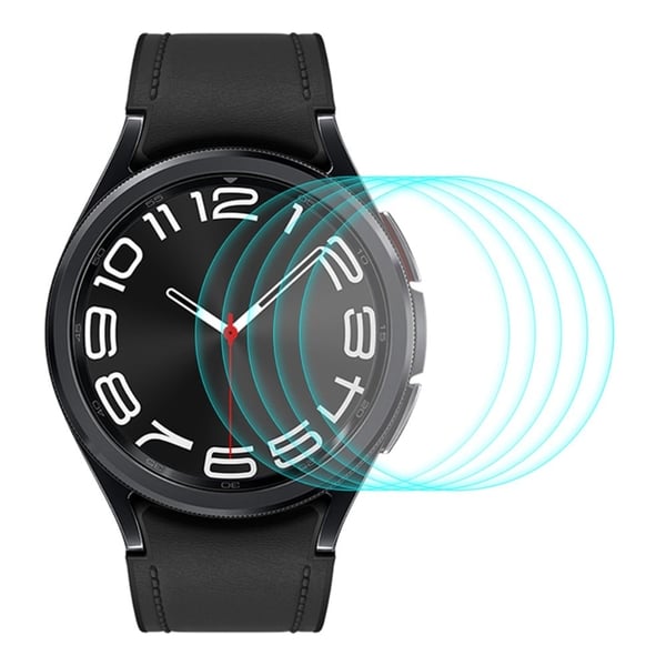 5 stk HAT PRINCE Samsung Galaxy Watch 6 Classic (43 mm) 0,2 mm skjermbeskytter av silisiumglass
