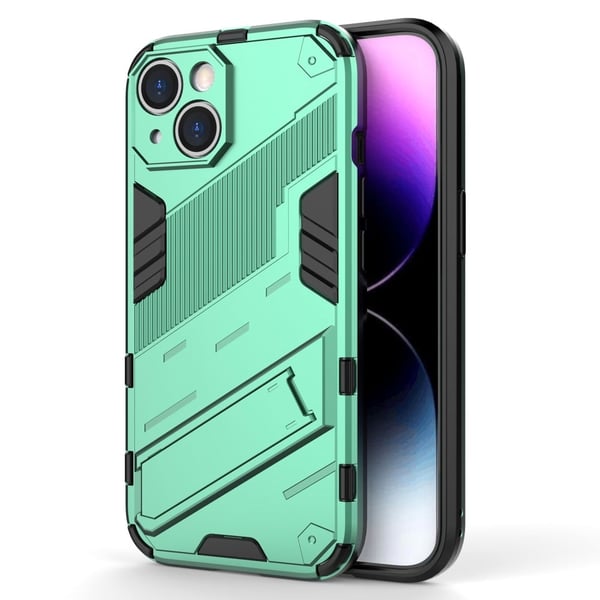 Stødsikker Hybrid Cover med A Moderne Touch til iPhone 15 Plus - Grøn