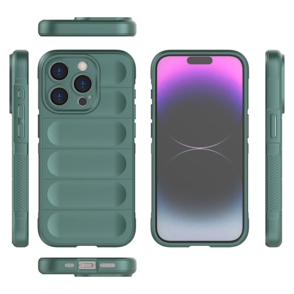 Deksel med mykt grep for iPhone 15 Pro - Mørkegrå