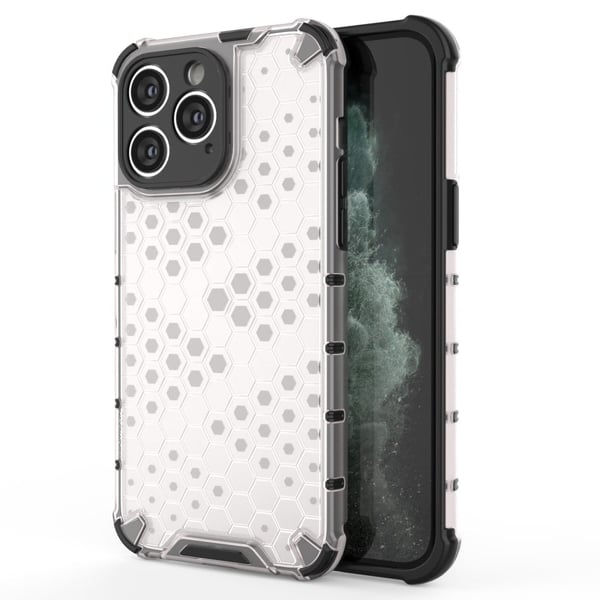 Bofink Honeycomb iPhone 15 Pro Max Etui - Hvit