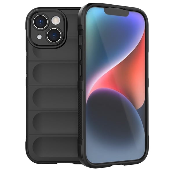 Deksel med mykt grep for iPhone 15 - Svart